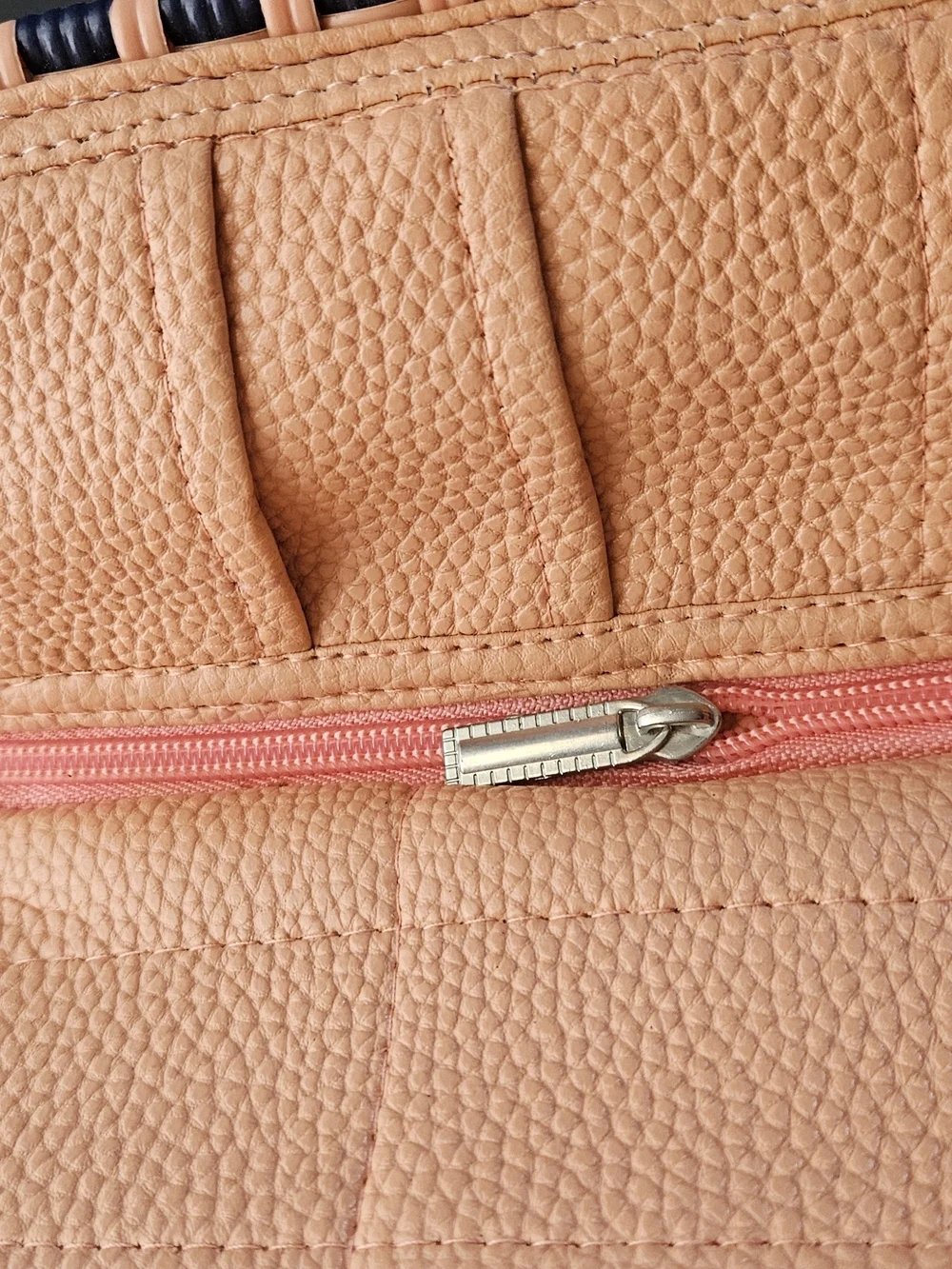 Woven Navy and Peach Strap
